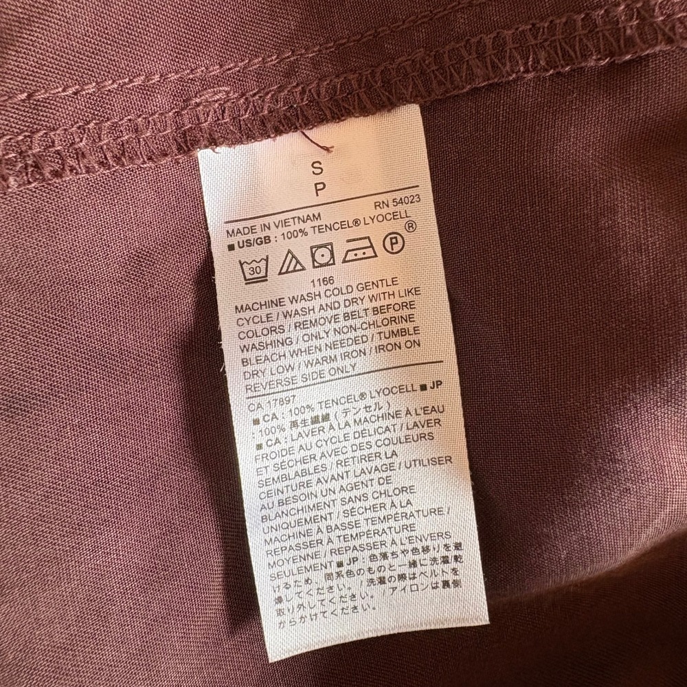 Banana Republic Short Sleeve Shirt Dress in Dark Brown - Picture 6 of 7